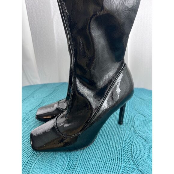 INC Keenan Over The Knee, Square Toe, Patent Leather Boot, Stiletto. NWOT - Picture 5 of 10